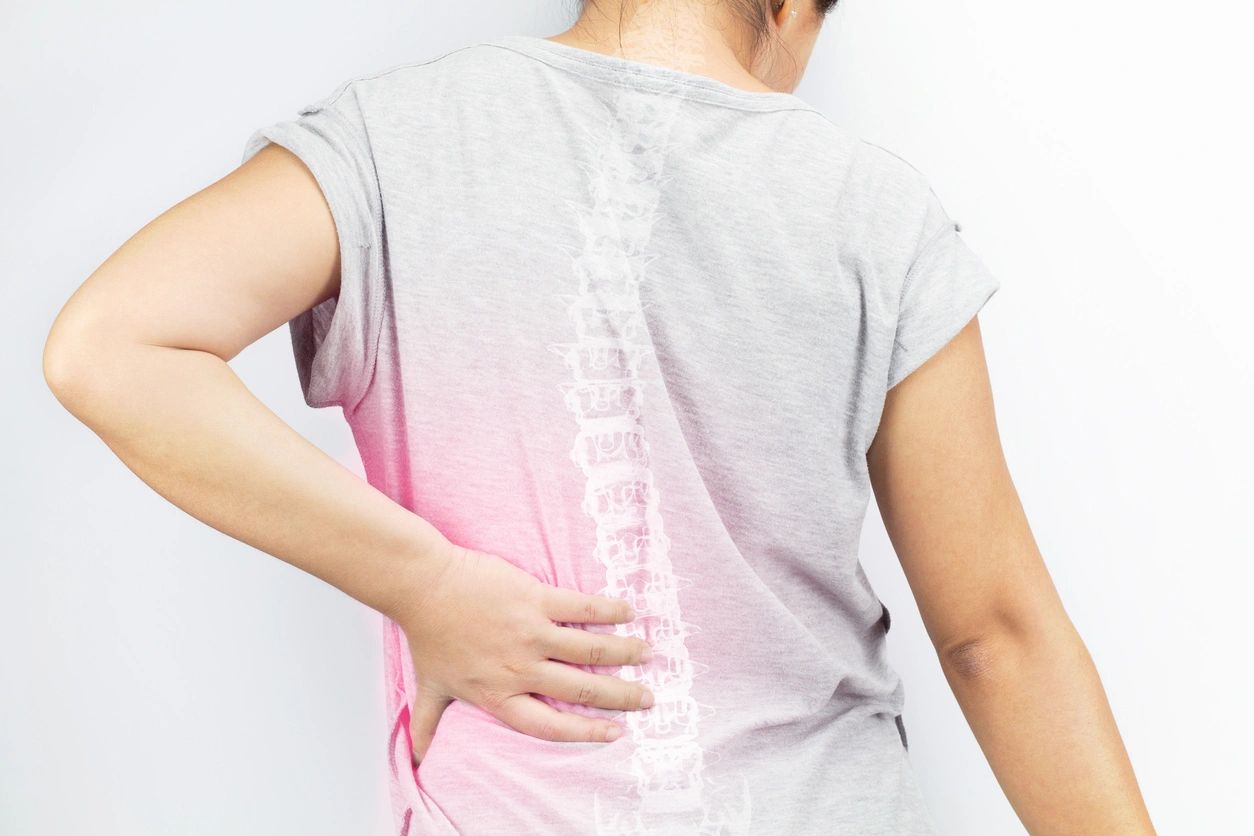 Woman back pain